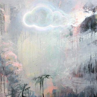 ink and acrylic on canvas, 90 x 70 cm (sold)