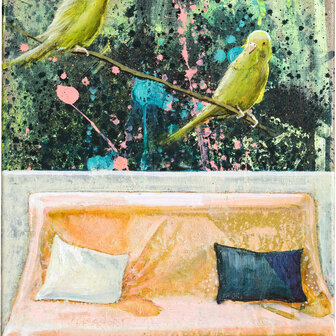 ink and acrylic on canvas, 40 x 30 cm (sold)