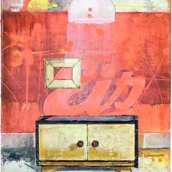 Tusche und Acryl auf Leinwand, 40 x 30 cm (verkauft)