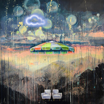 ink and acrylic on canvas, 160 x 140 cm (sold)