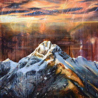Tusche und Acryl auf Leinwand, 100 x 80 cm (verkauft)
