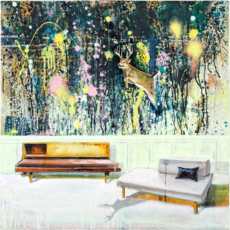 ink and acrylic on canvas, 65 x 65 cm (sold)