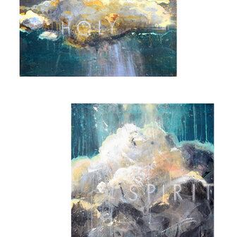 Tusche und Acryl auf Leinwand, 55 x 65 cm und 80 x 60 cm