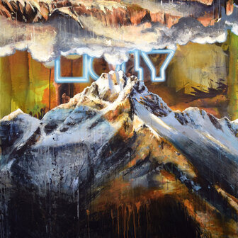 Tusche und Acryl auf Leinwand, 155 x 140 cm (verkauft)