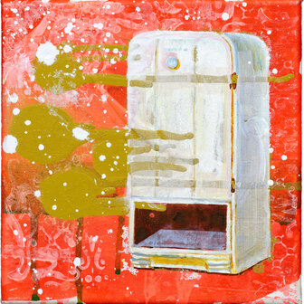Tusche und Acryl auf Leinwand, 27 x 27 cm (verkauft)