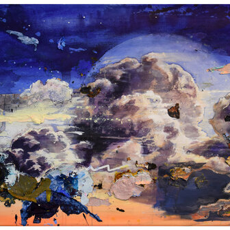 ink and acrylic on canvas, 60 x 80 cm