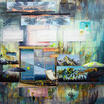 Tusche und Acryl auf Leinwand, 150 x 130 cm (verkauft)