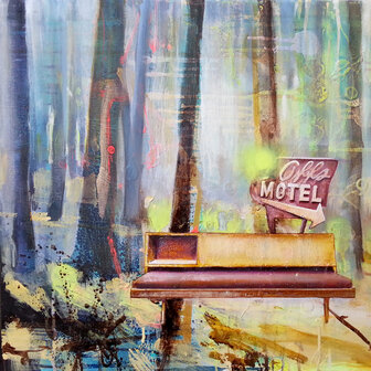 Tusche und Acryl auf Leinwand, 50 x 60 cm (verkauft)